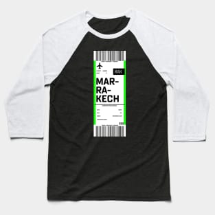 Marrakech boarding pass Baseball T-Shirt